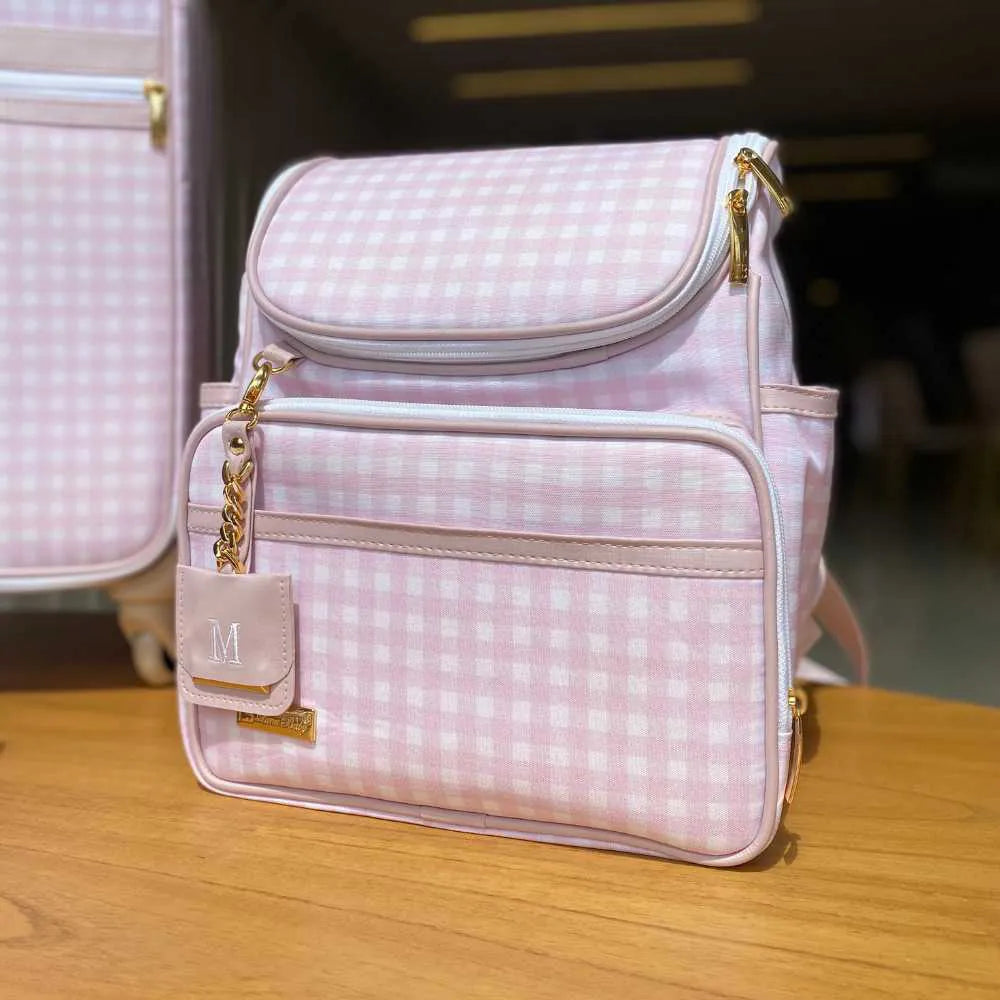 Kit Baby 7 Items Personalizado Linho | Rosa - Imagem 3