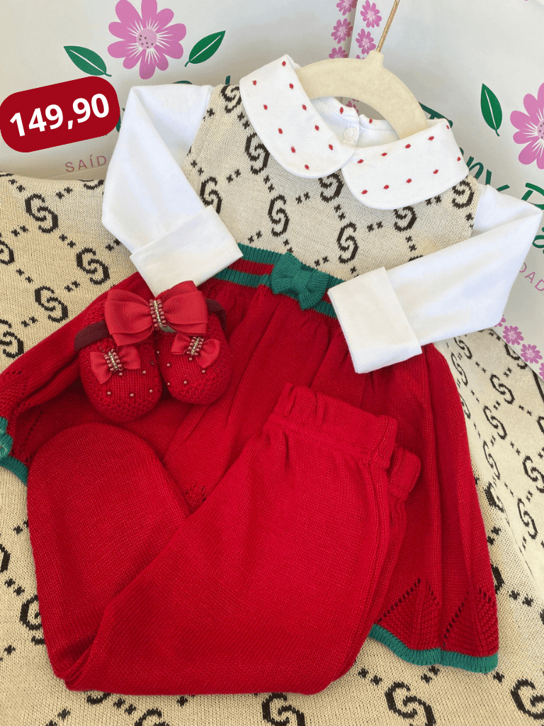 Kit Saída Maternidade Gucci - Personalize Com o Nome da Sua Princesa - Imagem 3