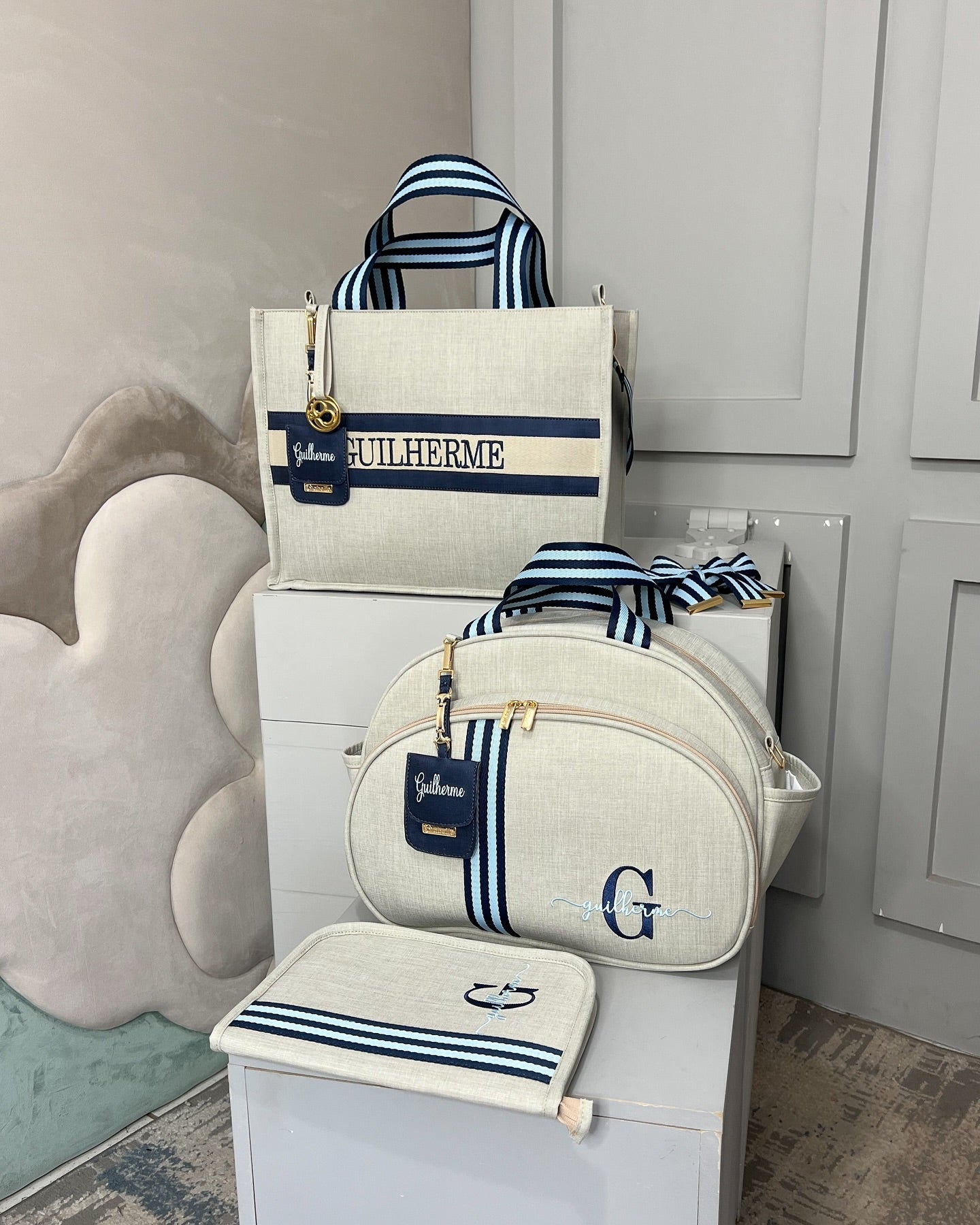 PROMOÇÃO Kit de Bolsas Maternidade 100% Personalizado com nome do Principe/Princesa - Imagem 4