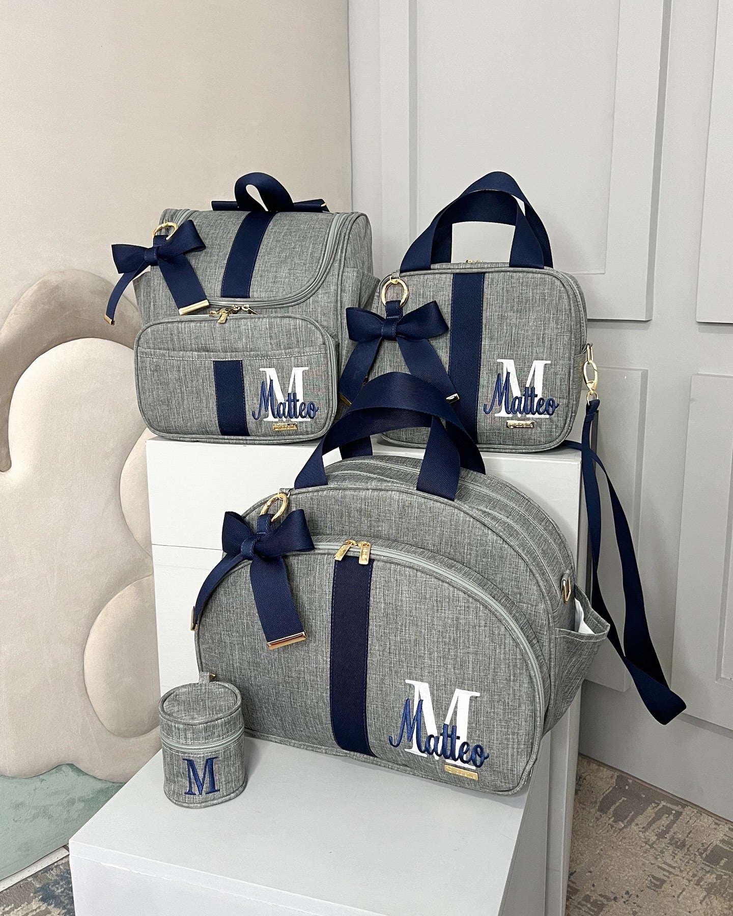 PROMOÇÃO Kit de Bolsas Maternidade 100% Personalizado com nome do Principe/Princesa - Imagem 5
