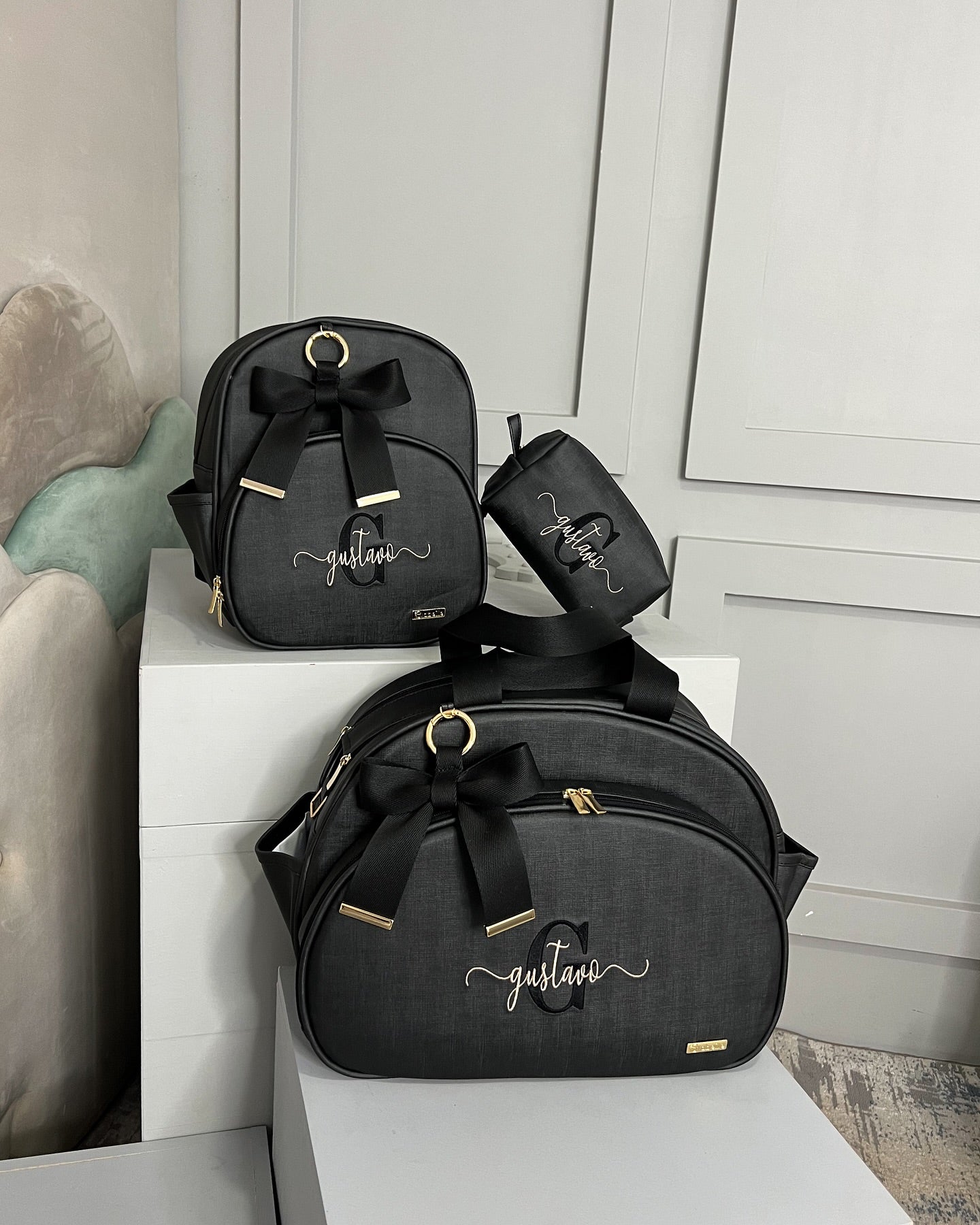PROMOÇÃO Kit de Bolsas Maternidade 100% Personalizado com nome do Principe/Princesa - Imagem 2