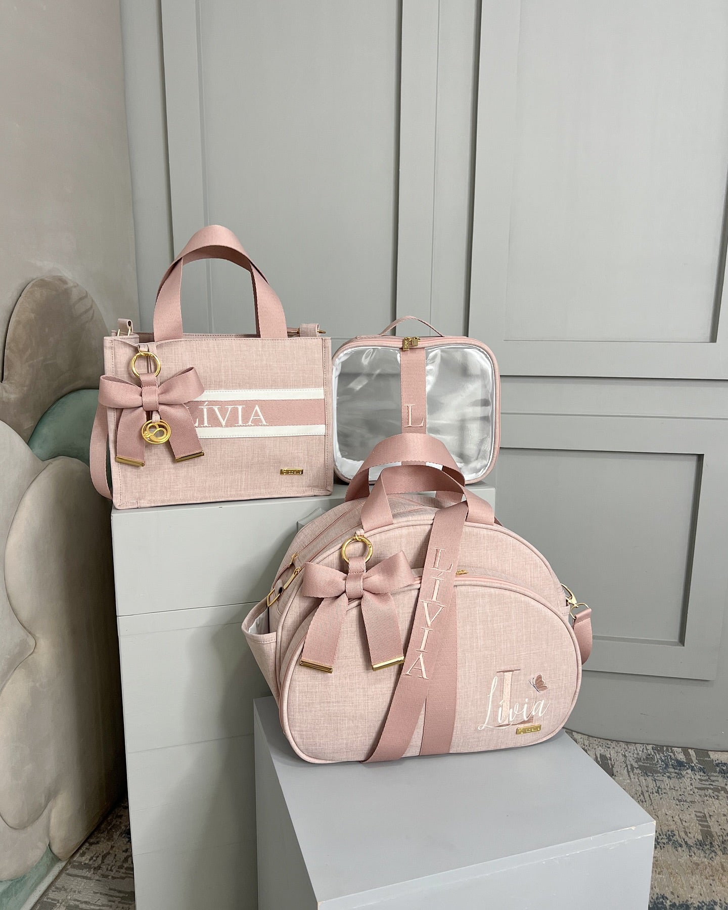 PROMOÇÃO Kit de Bolsas Maternidade 100% Personalizado com nome do Principe/Princesa - Imagem 11