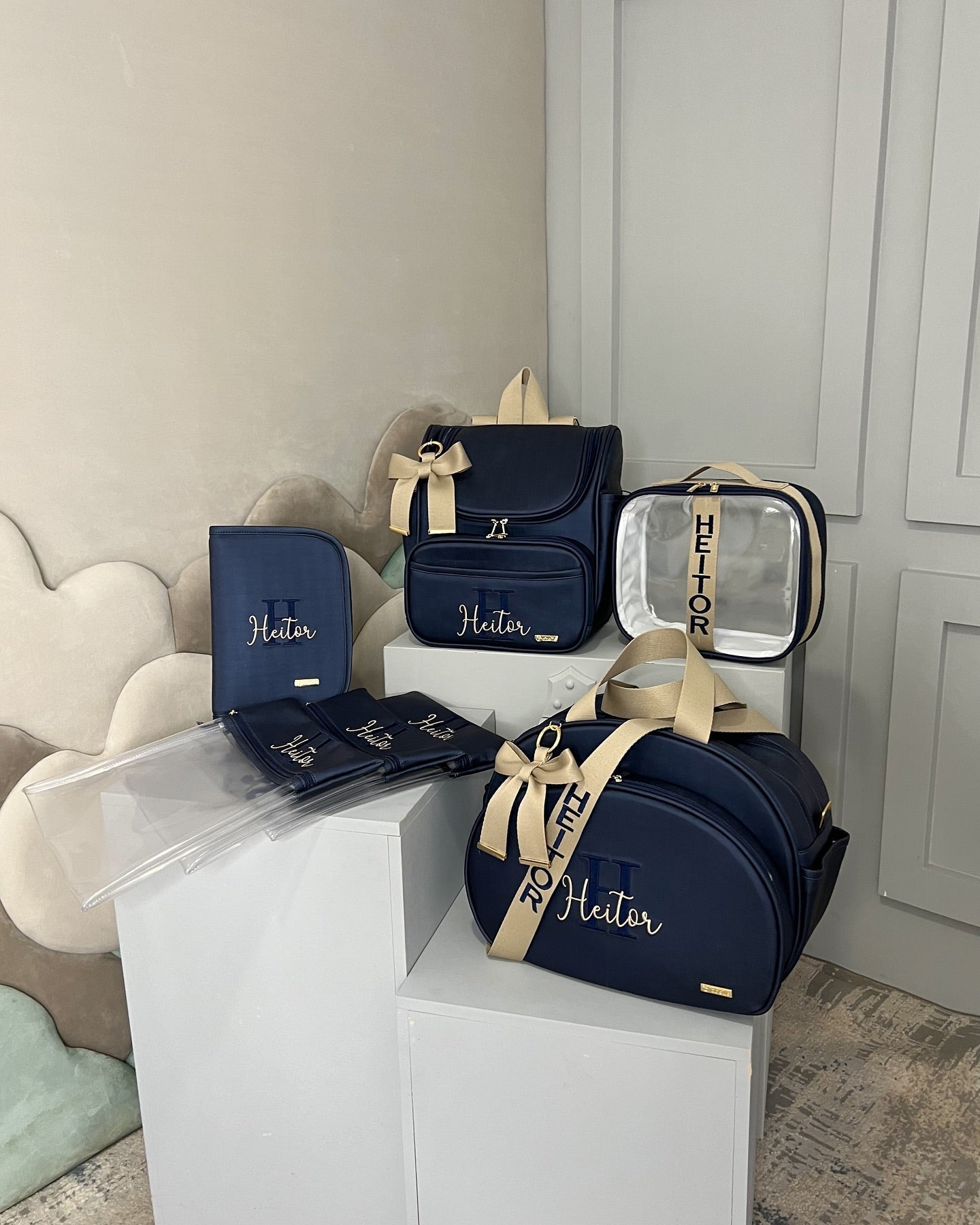 PROMOÇÃO Kit de Bolsas Maternidade 100% Personalizado com nome do Principe/Princesa - Imagem 13