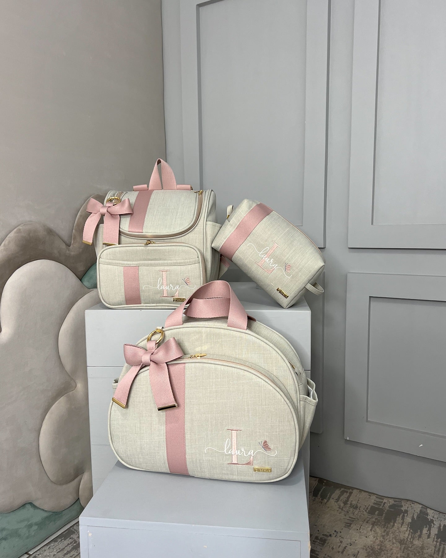 PROMOÇÃO Kit de Bolsas Maternidade 100% Personalizado com nome do Principe/Princesa - Imagem 14