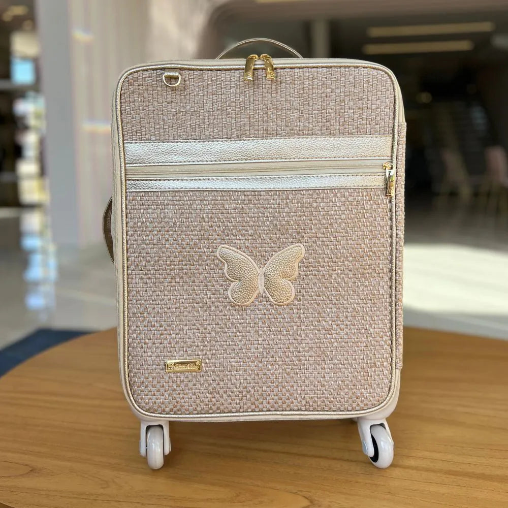 Kit Baby 5 Personalizado - Palha Ouro | Borboleta - Inclui Bolsa Personalizável - Imagem 4