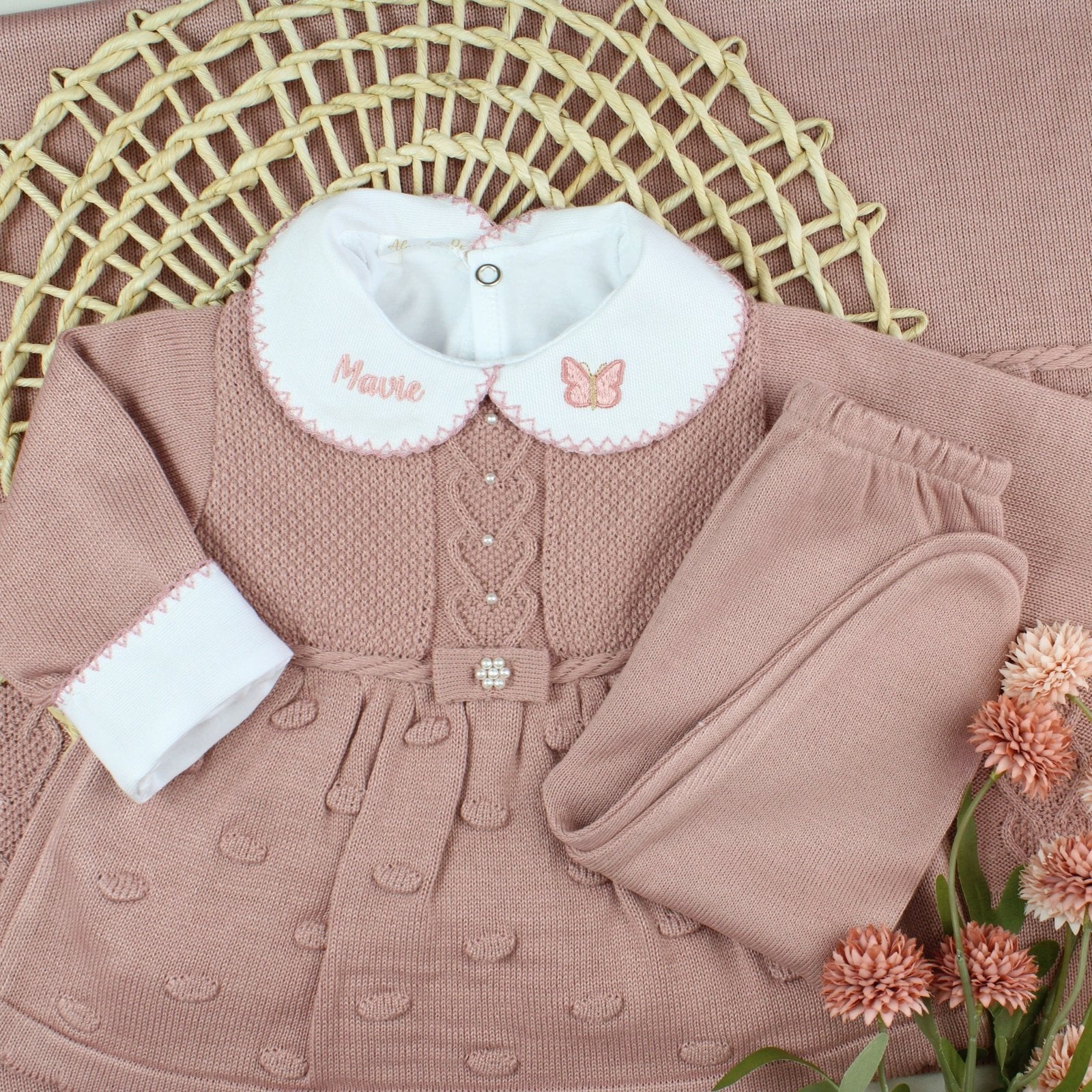 Kit Saída Maternidade Nicole Body bordado- Personalize Com o Nome da Sua Princesa - Imagem 2