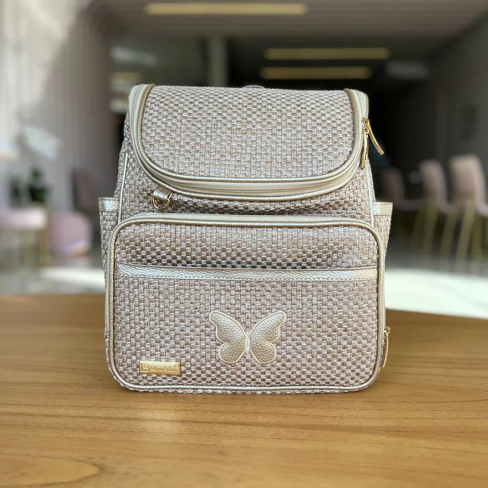 Kit Baby 5 Personalizado - Palha Ouro | Borboleta - Inclui Bolsa Personalizável - Imagem 6