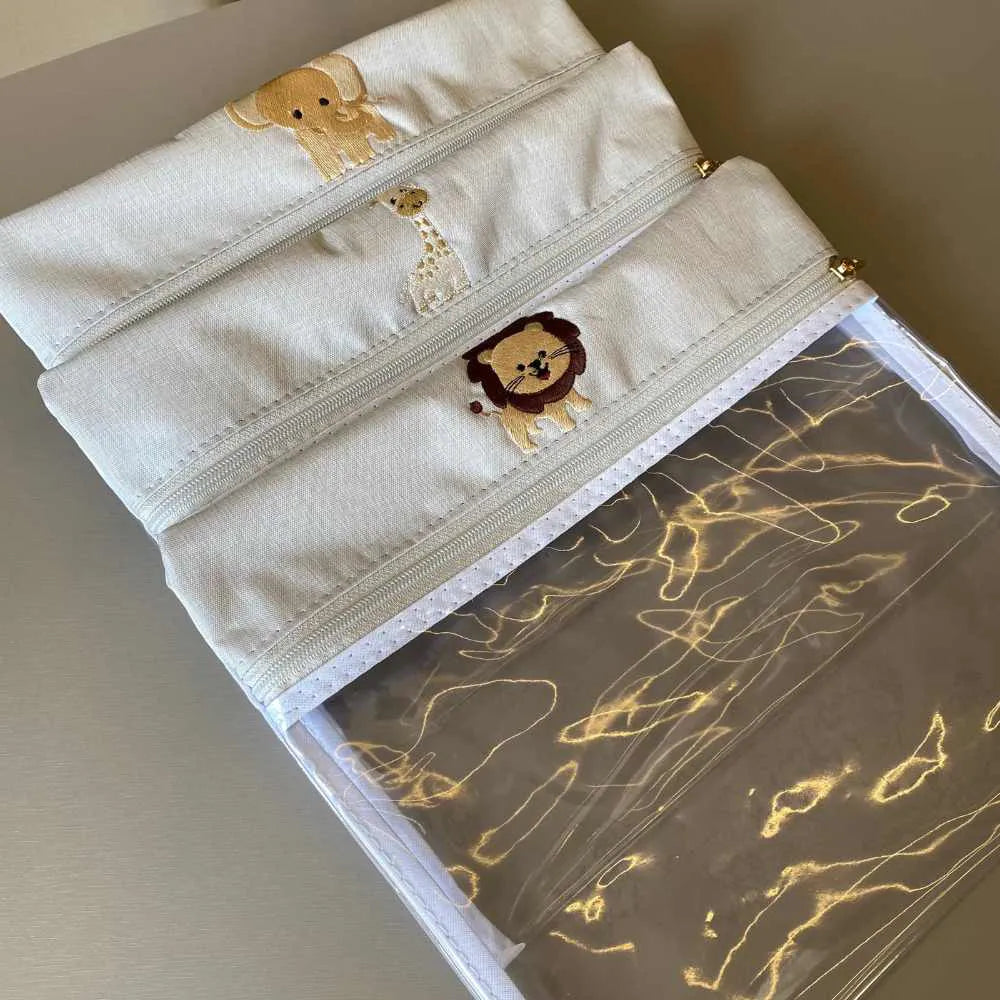 Kit Baby 4 Personalizado - Linho Cru I Caramelo - Imagem 7