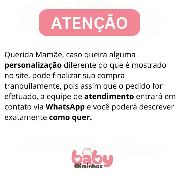 Kit de Fraldinha Completo e Personalizado com Nome do Bebê | 10 Peças Personalizadas - Imagem 2