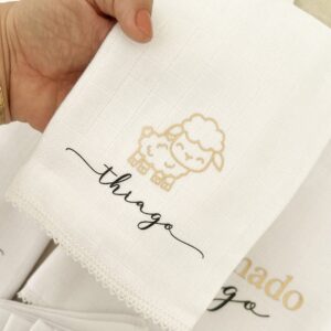 Kit de Fraldinha Completo e Personalizado com Nome do Bebê | 10 Peças Personalizadas