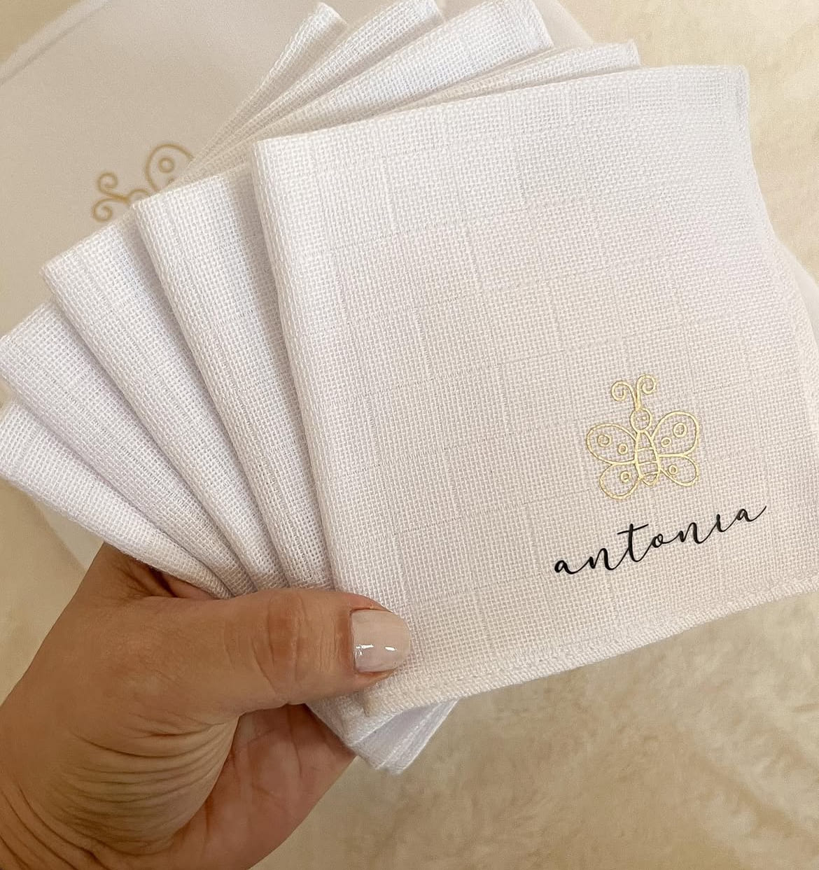 Kit de Fraldinha Personalizado com Nome do Bebê | 6 Peças Personalizadas - Imagem 3