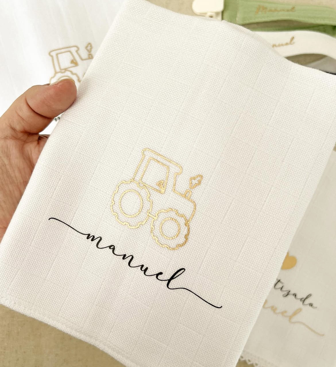 Kit de Fraldinha Personalizado com Nome do Bebê | 6 Peças Personalizadas - Imagem 9