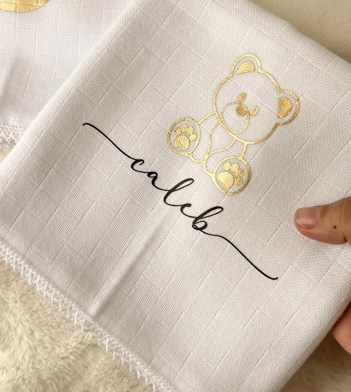 Kit de Fraldinha Personalizado com Nome do Bebê | 6 Peças Personalizadas - Imagem 7