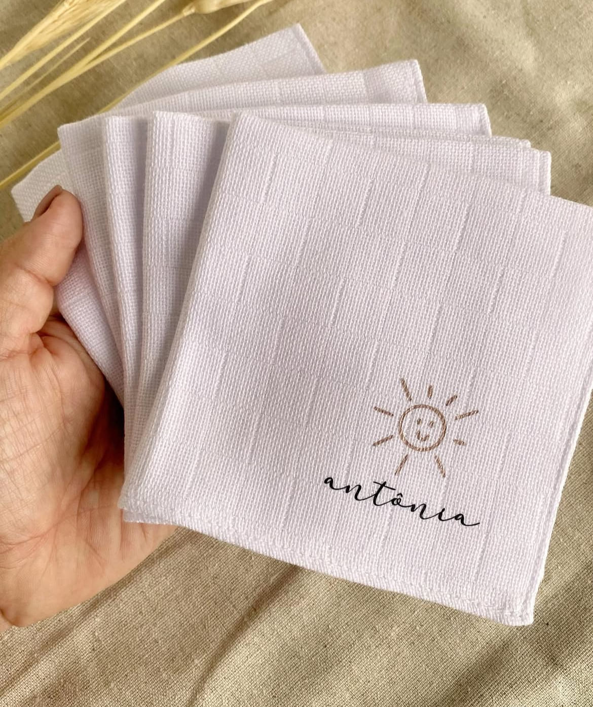 Kit de Fraldinha Personalizado com Nome do Bebê | 6 Peças Personalizadas - Imagem 10