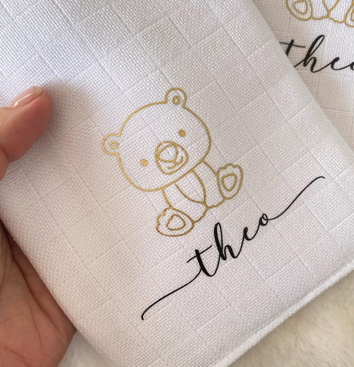 Kit de Fraldinha Personalizado com Nome do Bebê | 6 Peças Personalizadas - Imagem 6