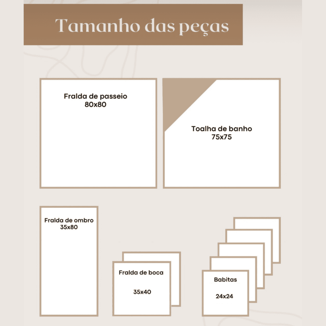 Kit de Fraldinha Personalizado com Nome do Bebê | 6 Peças Personalizadas - Imagem 16