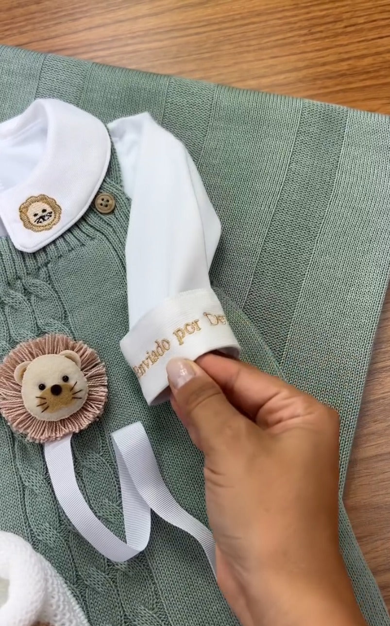 Kit Saída Maternidade Personalizável Completa Leonardo| Personalize Com o Nome do Seu Príncipe - Imagem 2