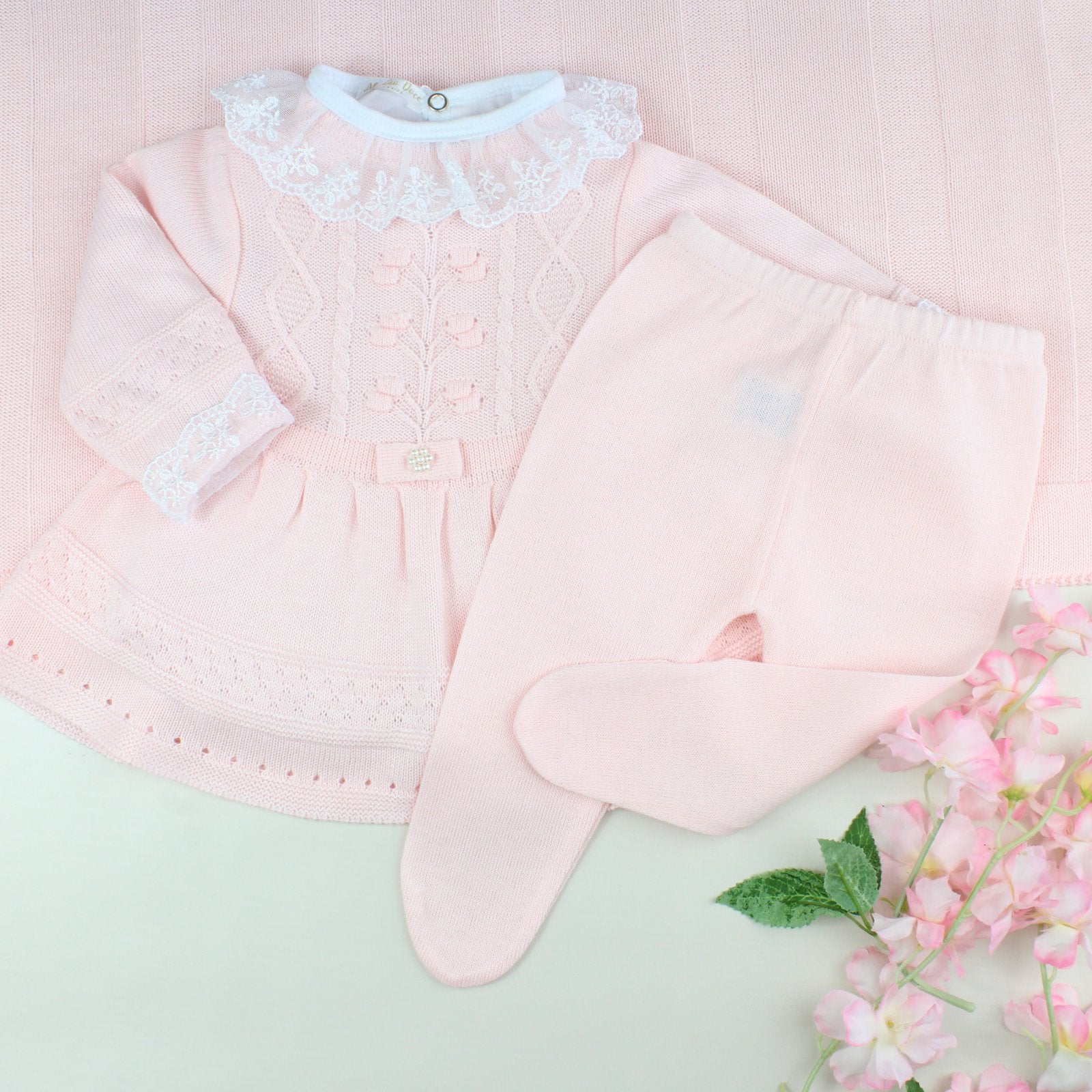Kit Saída Maternidade Vanessa Body renda - Personalize Com o Nome da Sua Princesa - Imagem 2