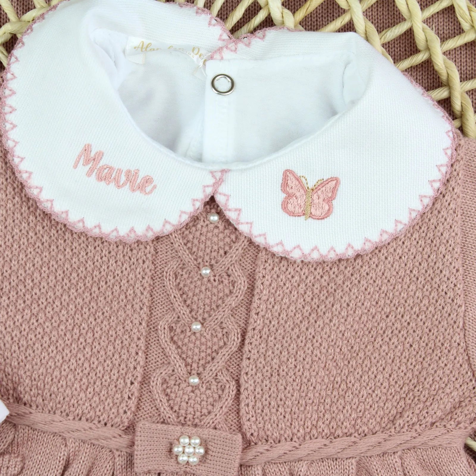 Kit Saída Maternidade Nicole Body bordado- Personalize Com o Nome da Sua Princesa - Imagem 3