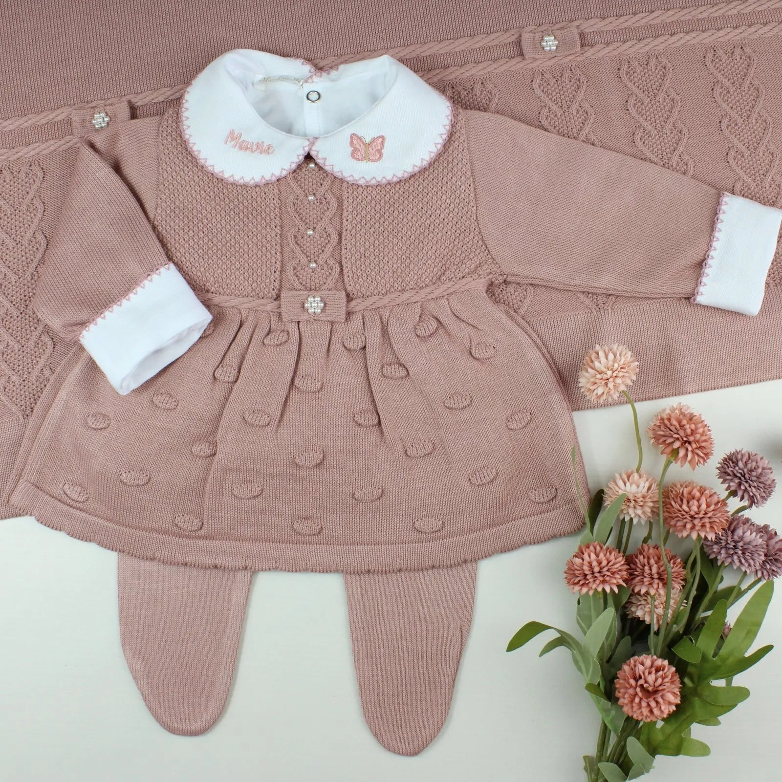 Kit Saída Maternidade Nicole Body bordado- Personalize Com o Nome da Sua Princesa - Imagem 4