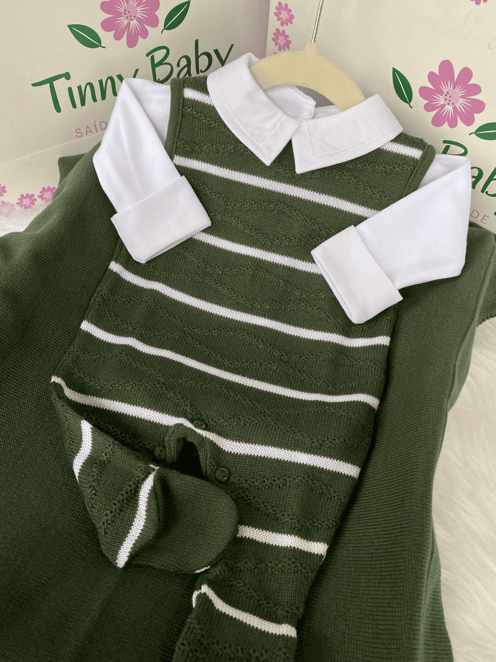 PROMOÇÃO Kit Saída Maternidade Personalizável Completa - Veste Até 4 Meses (Menino) - Imagem 4