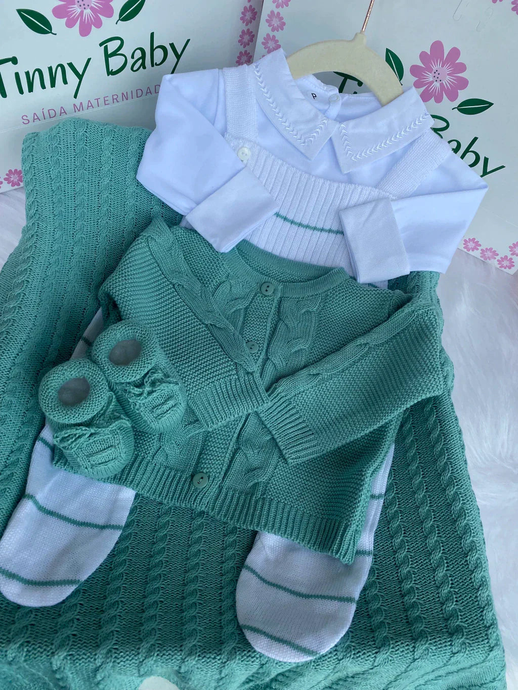 PROMOÇÃO Kit Saída Maternidade Personalizável Completa - Veste Até 4 Meses (Menino) - Imagem 7