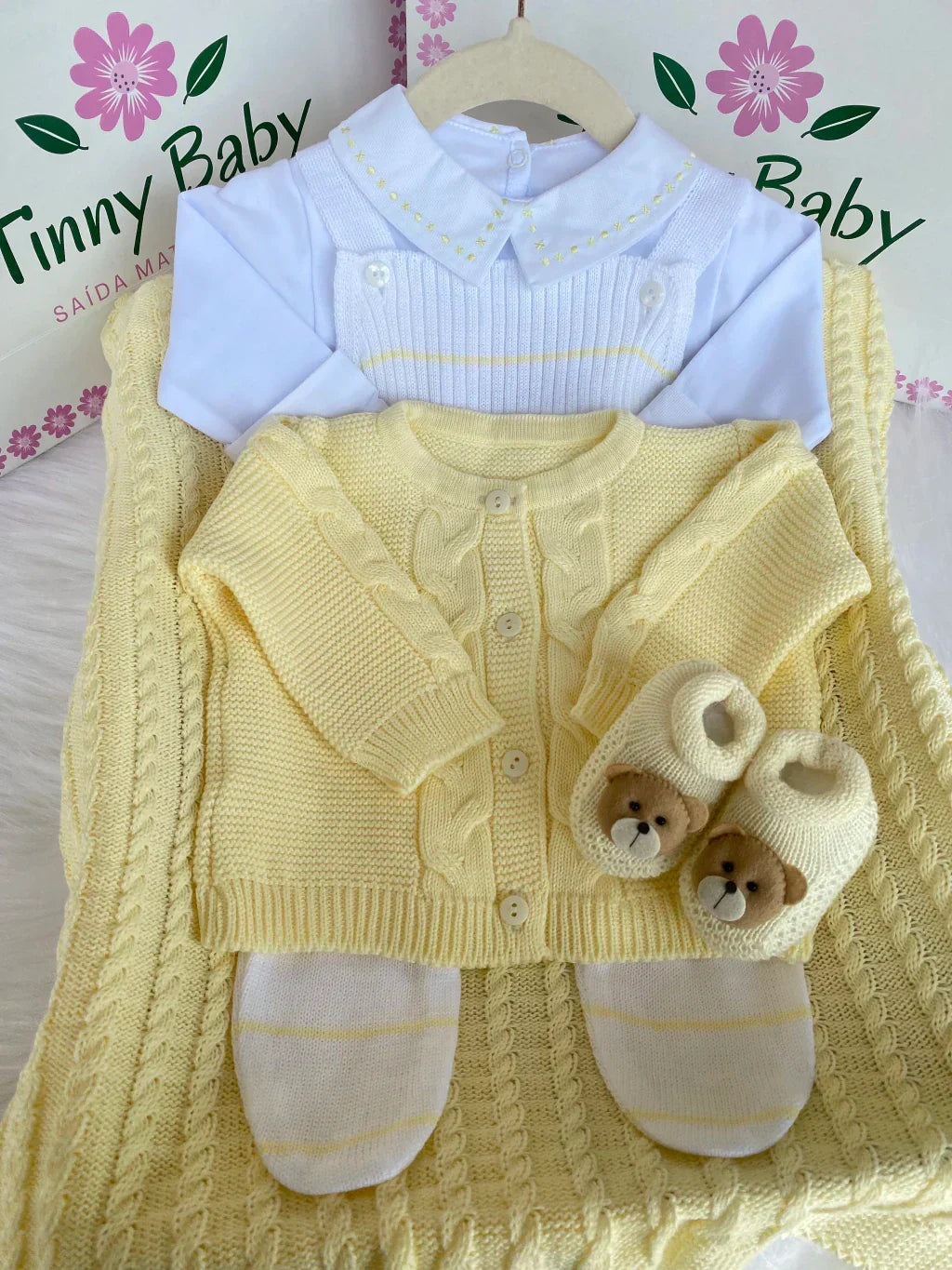 PROMOÇÃO Kit Saída Maternidade Personalizável Completa - Veste Até 4 Meses (Menino) - Imagem 5