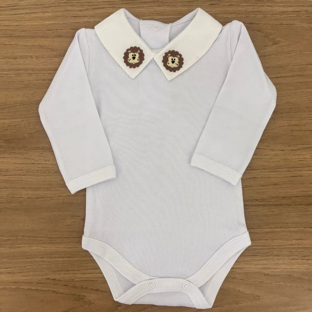 Saída De Maternidade Masculina Bebê Tricô Caio 7 Peças - ACOMPANHA BODY PERSONALIZADO Verde Maré - Imagem 6