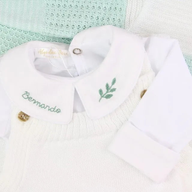 Saída De Maternidade Masculina Bebê Verde Água - Imagem 2